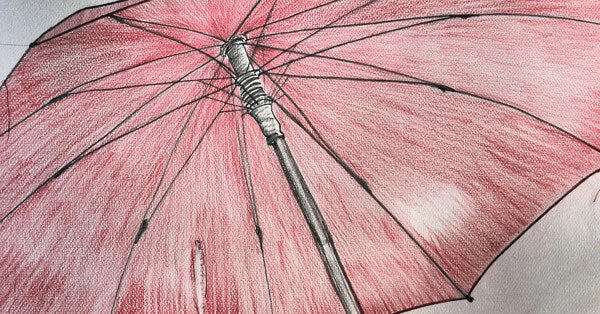 Umbrella Drawing - Pray For Rain