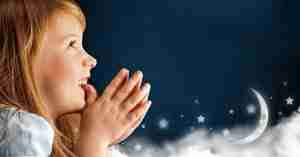 Girl Praying To Stars