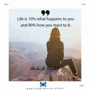 Charles Swindoll Quote: Life Is 10% What Happens, 90% What You Do