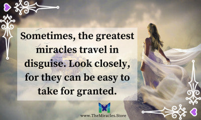 Sometimes the greatest miracles travel in disguise. Look closely, for they can be easy to take for granted.