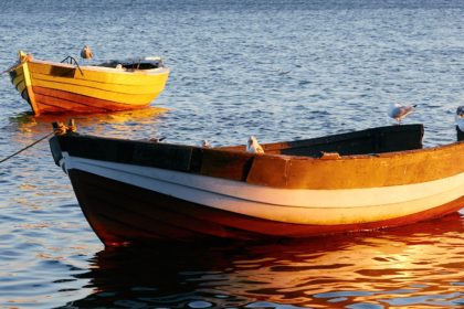 Two Boats at Sea