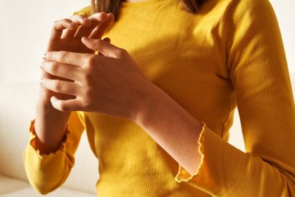 Woman Practicing EFT